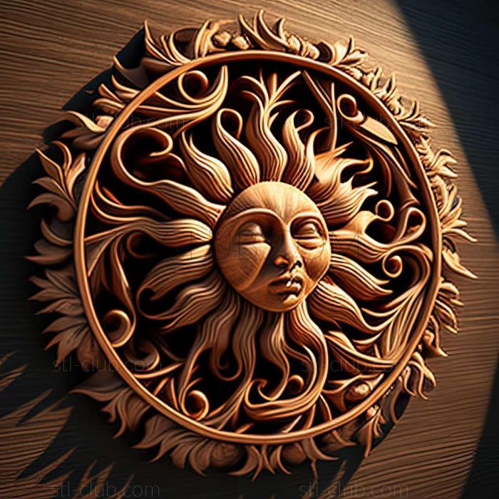 3D model sun (STL)